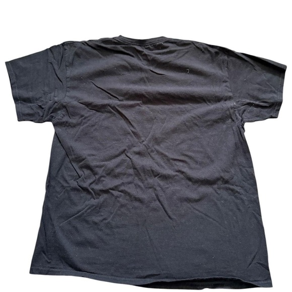 Delta Black and Red Short Sleeve Tee with USA Flag Graphic - Picture 2 of 4